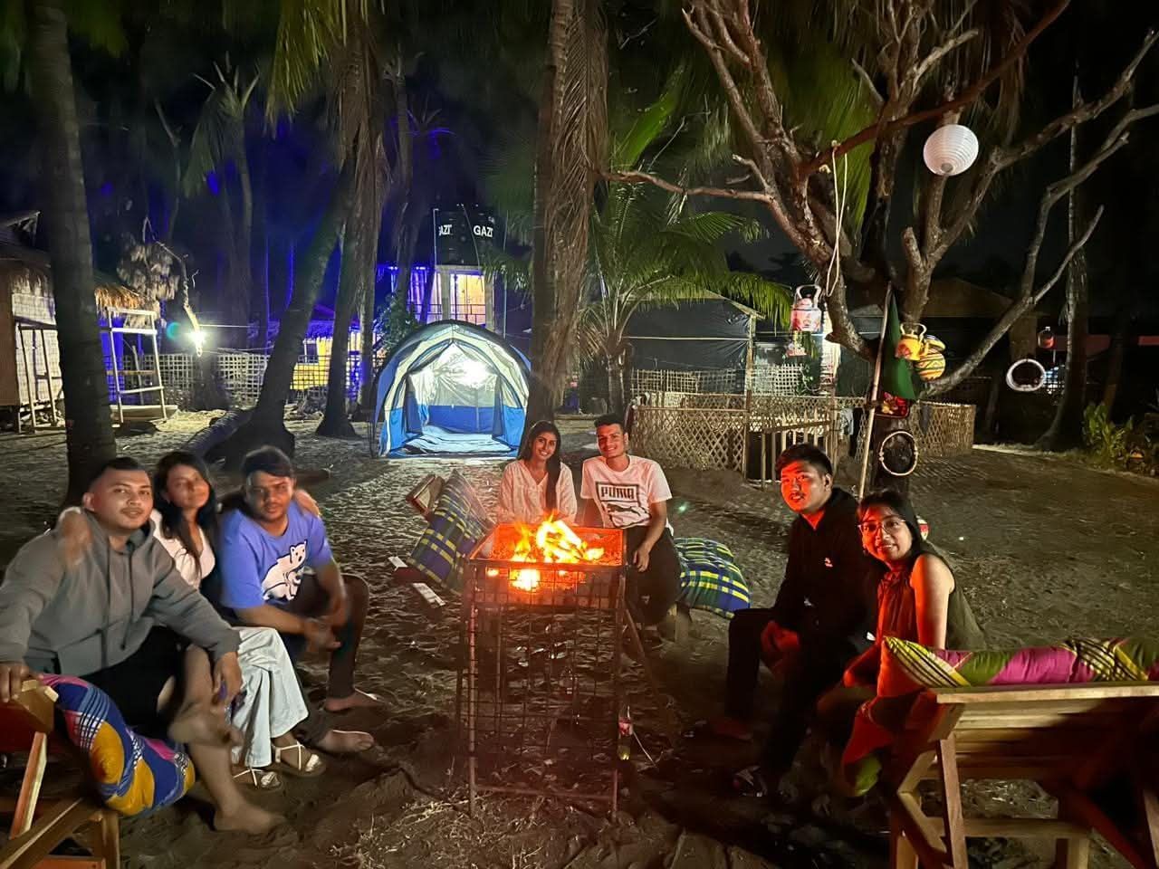 beach camp